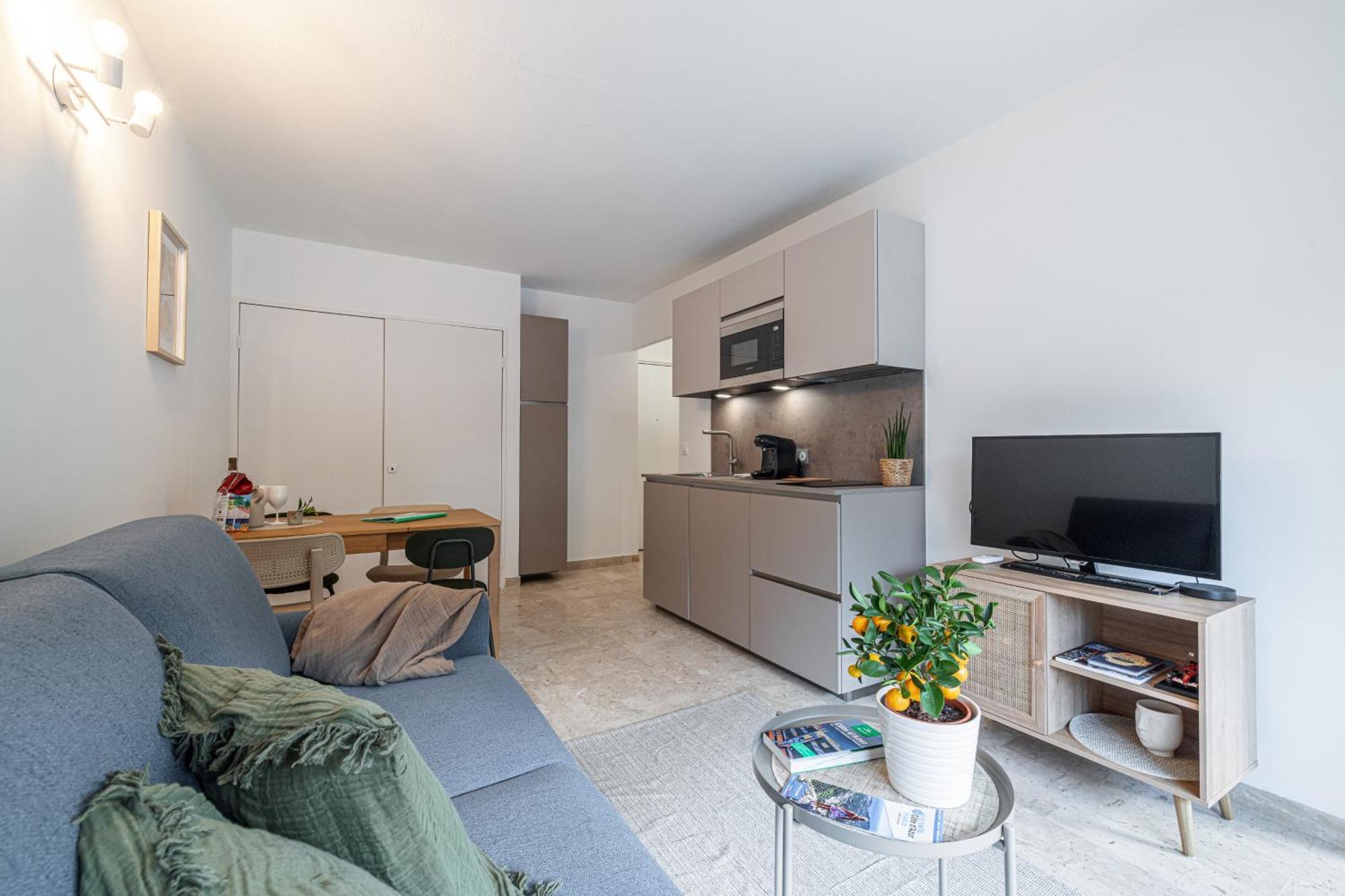 Appartement 2P Renove Avec Terrasse Au Port De Nice Extérieur photo